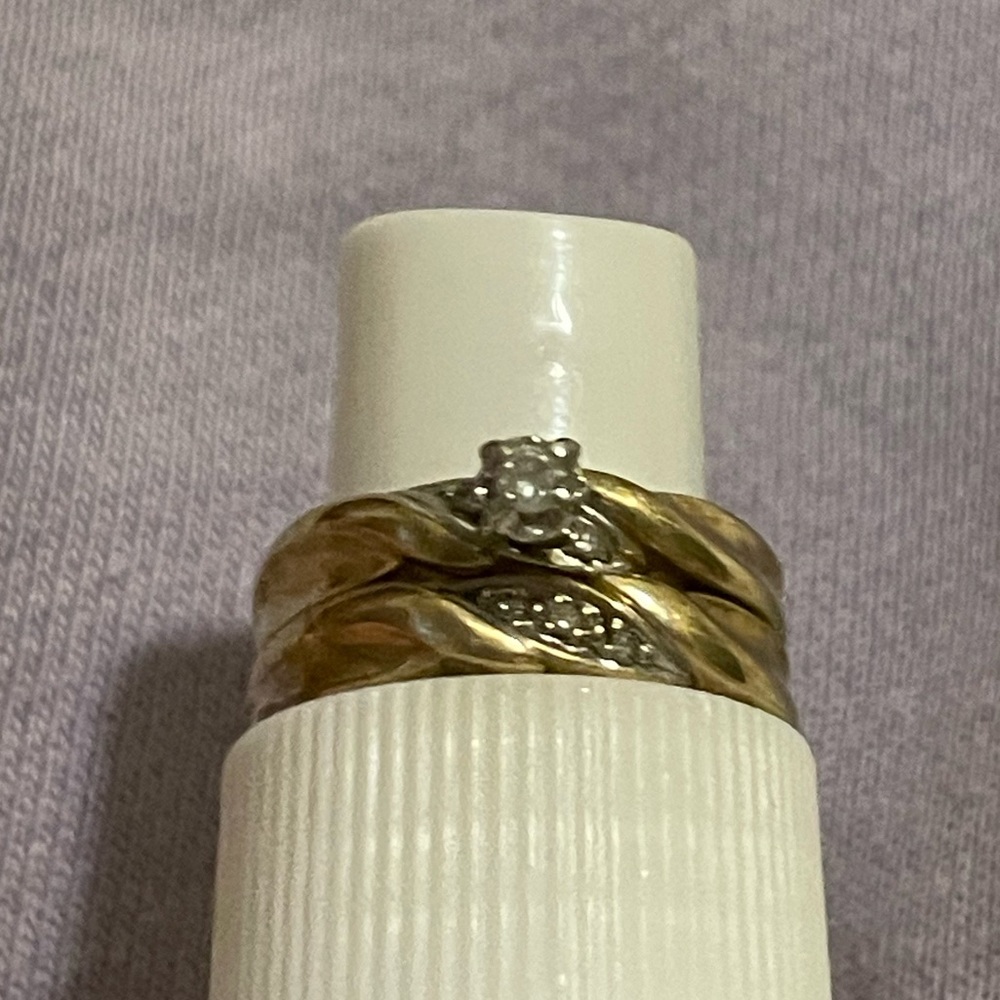 Wedding & Engagement Ring Duo Size 7
